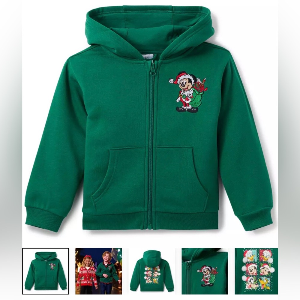 NWT Disney Christmas Hoodie - Children’s Size 5/6